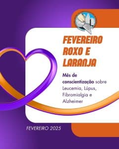 Fevereiro roxo e laranja