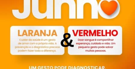 Campanha Junho 2026: Vermelho, Violeta e Laranja